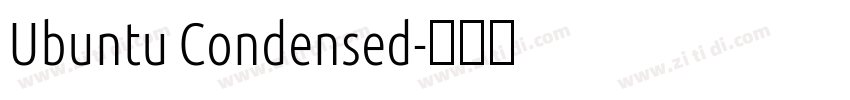 Ubuntu Condensed字体转换 Ubuntu Condensed字体转换